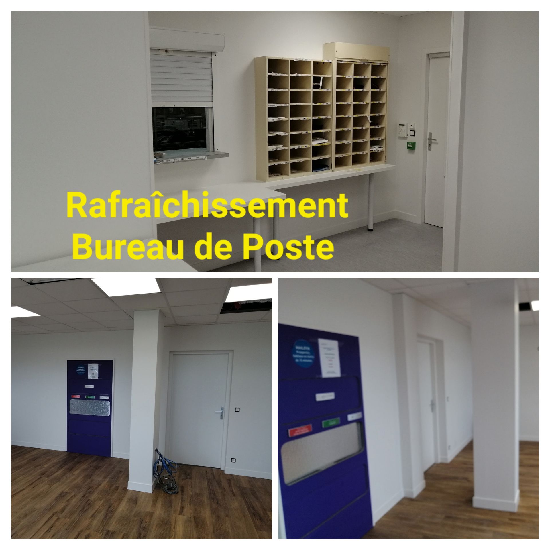 Rafraichissement d’un bureau de poste
