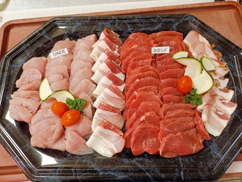 plateau de viandes variées