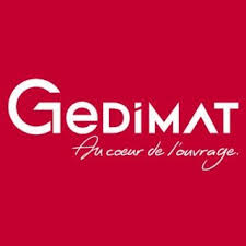 Logo rouge de Gedimat.