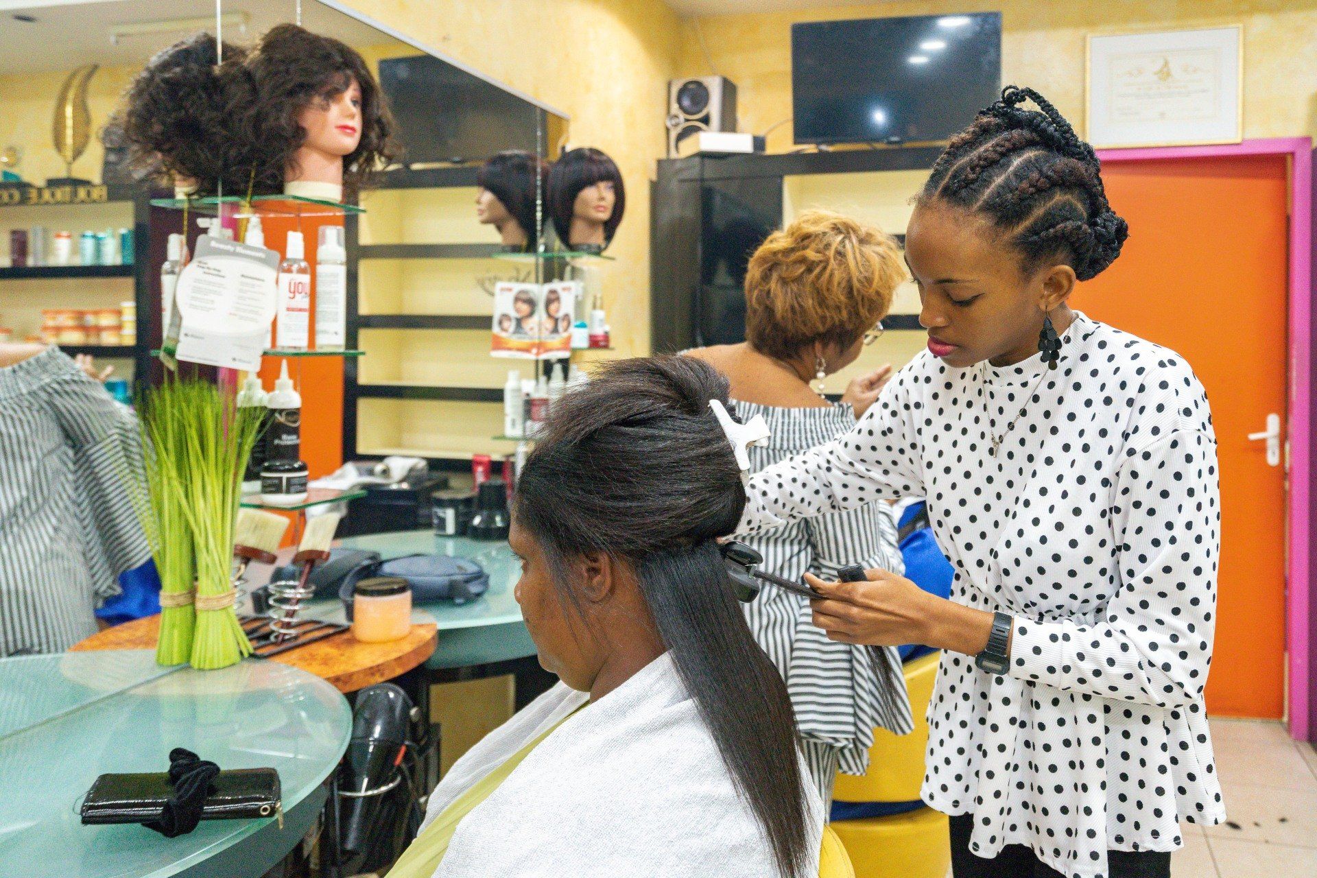 lissage de cheveux