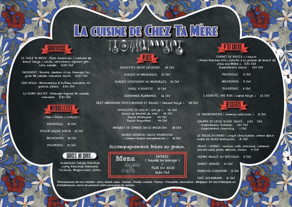 Cuisine- Chez Ta Mère Sàrl