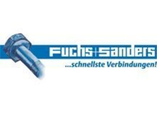 Ein blau-weißes Logo für Fuchs Sanders