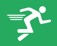 Coureur allant vers la droite