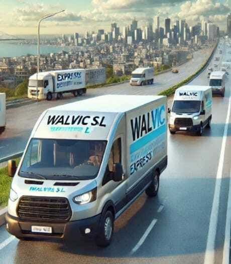 Una camioneta blanca con la palabra Walvic en ella.