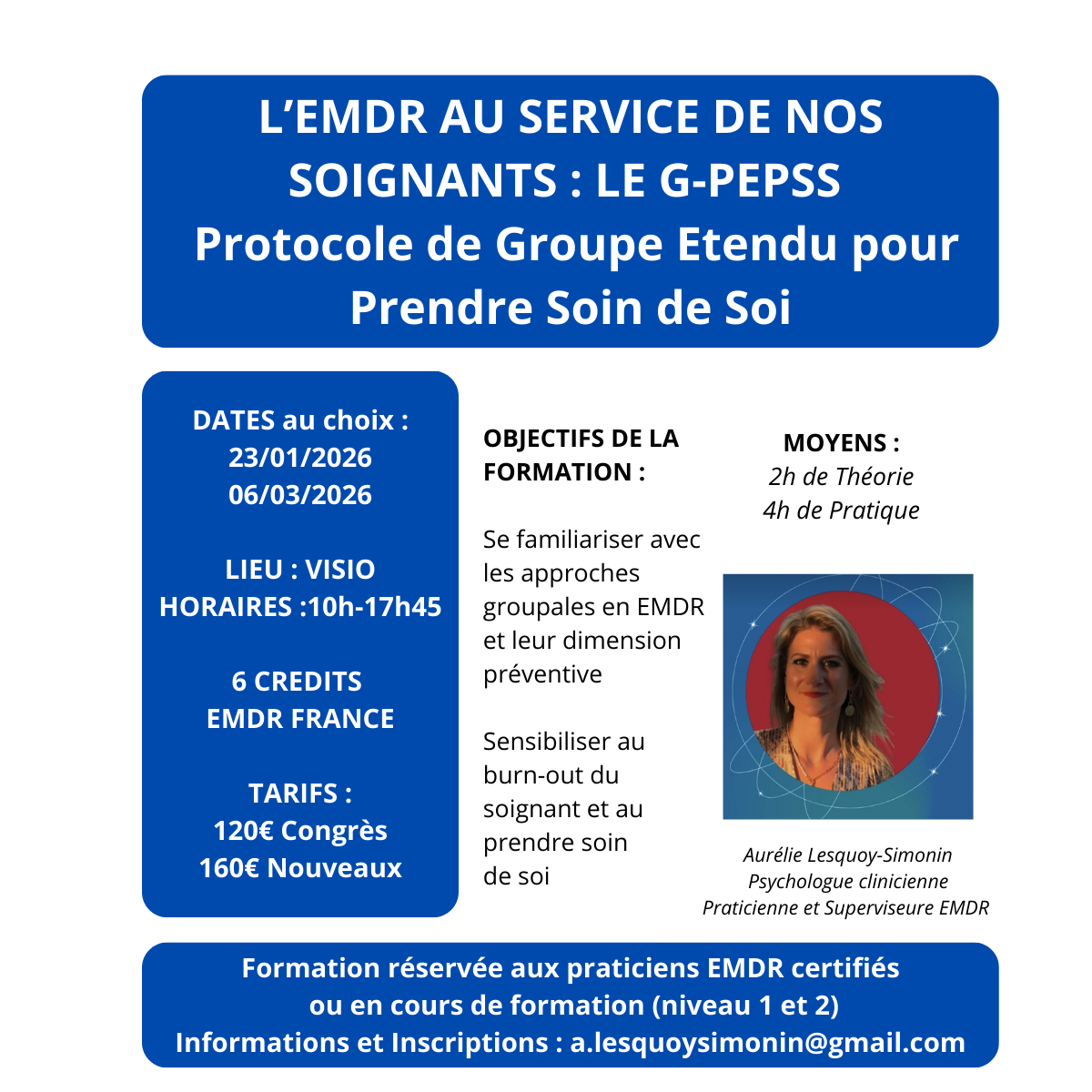 Flyer l'EMDR au servuce de no soignants