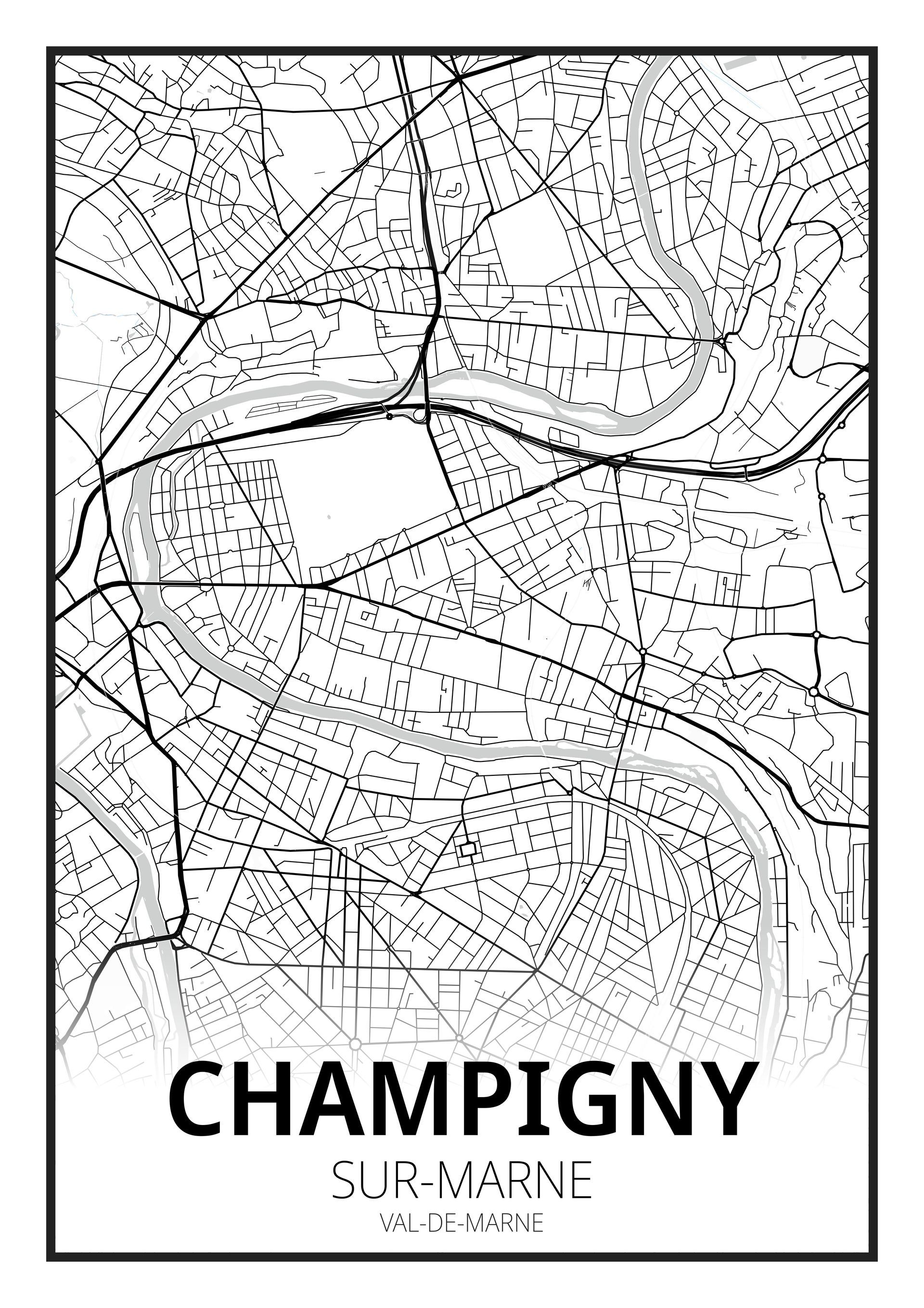 Carte de Champigny-sur-Marne