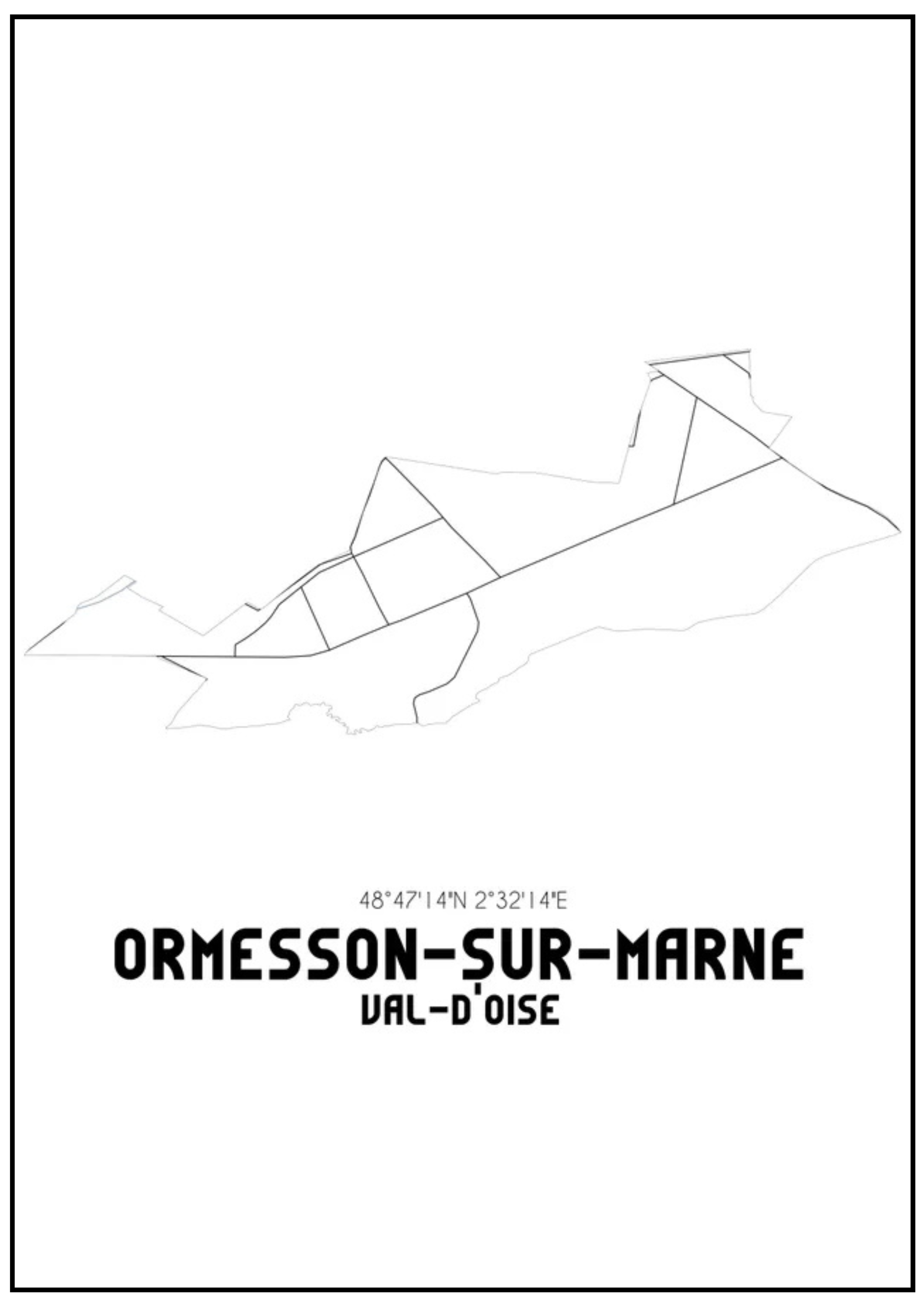 Carte d'Ormesson-sur-Marne