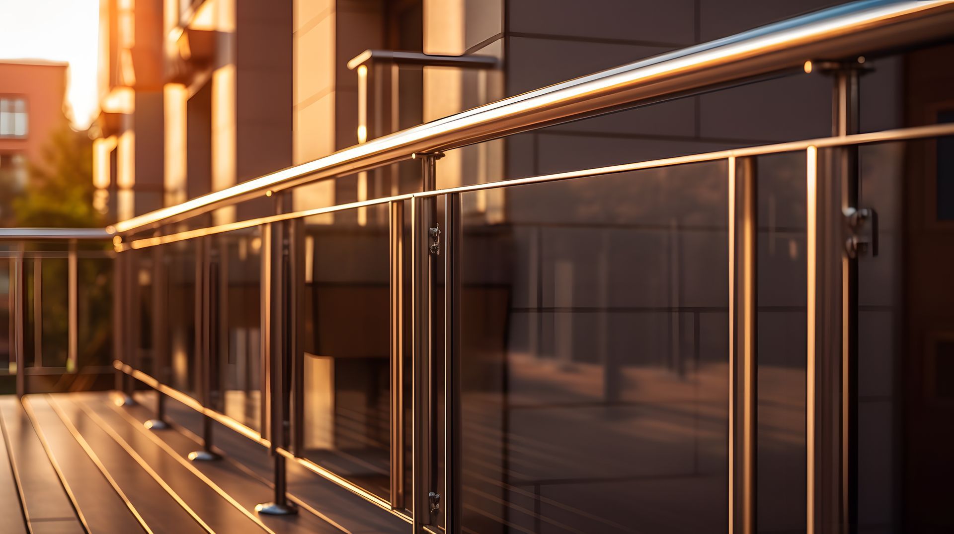 Garde-corps en alu d'une terrasse