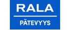 RALA Pätevyys logo in blue and white