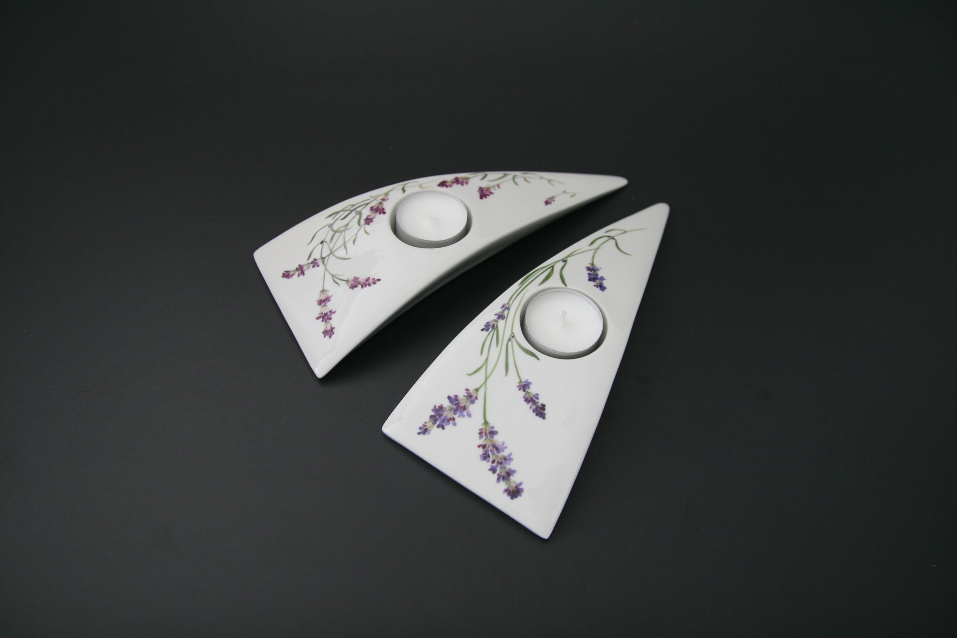 Porzellanmalerei Flieder, Teelichtsiegel