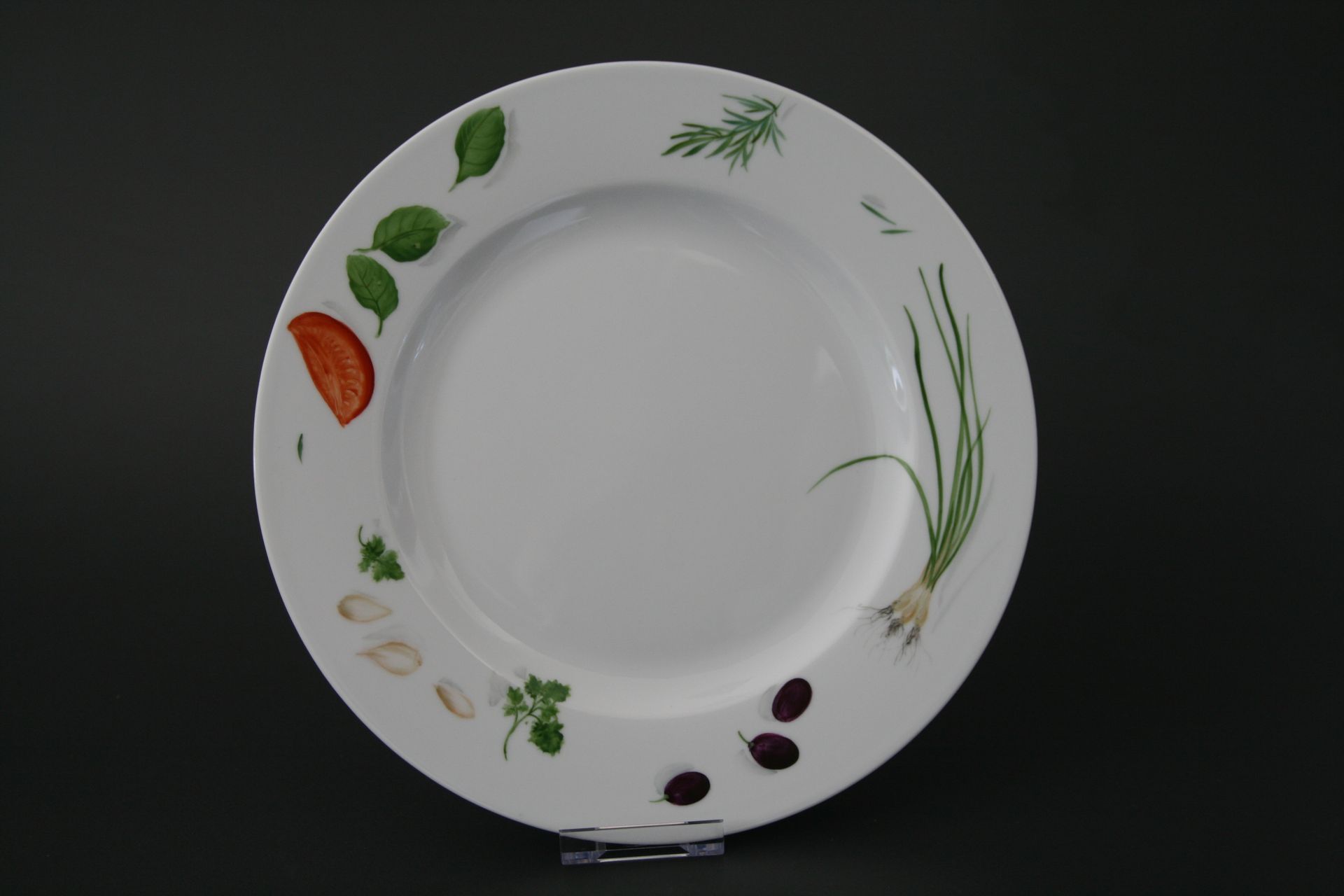 Porzellanmalerei Gemüse für den Teller