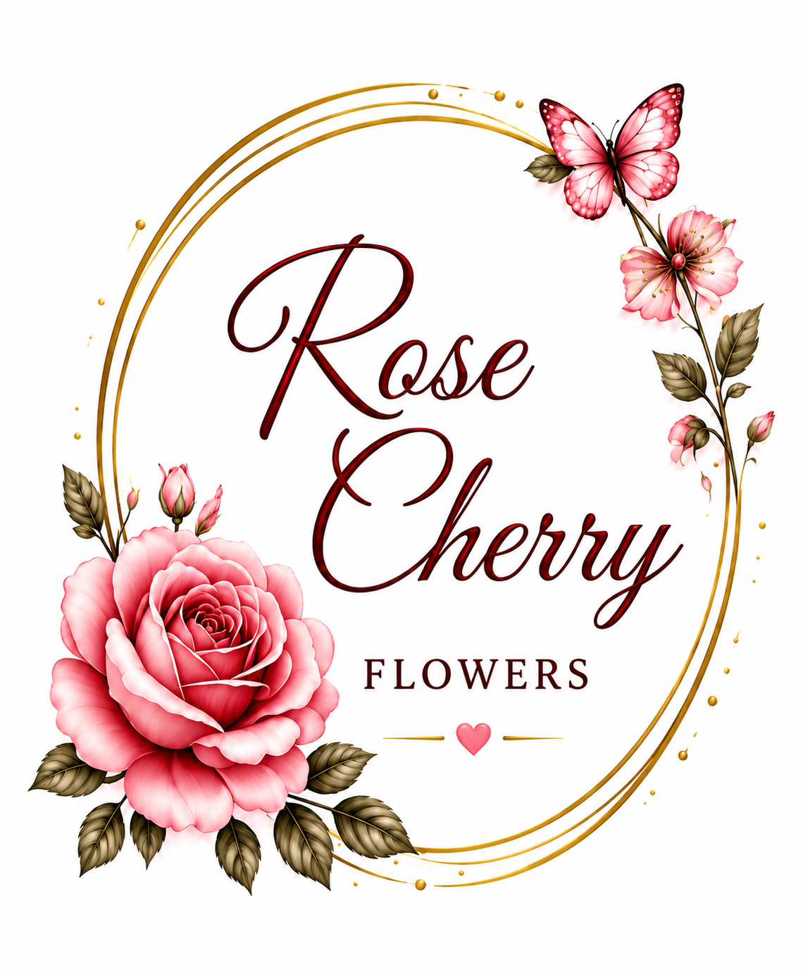 Rose Cherry Flowers