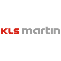 KLS Martin logo in red and gray text on a white background.