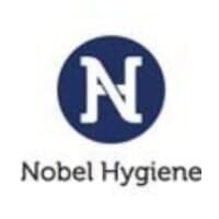 Nobel Hygiene logo: white stylized 