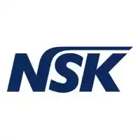 Logo for NSK Motion & Control, featuring red 