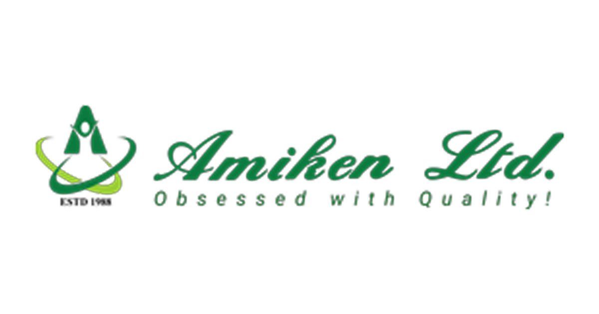 The logo for amiken ltd obsessed with quality