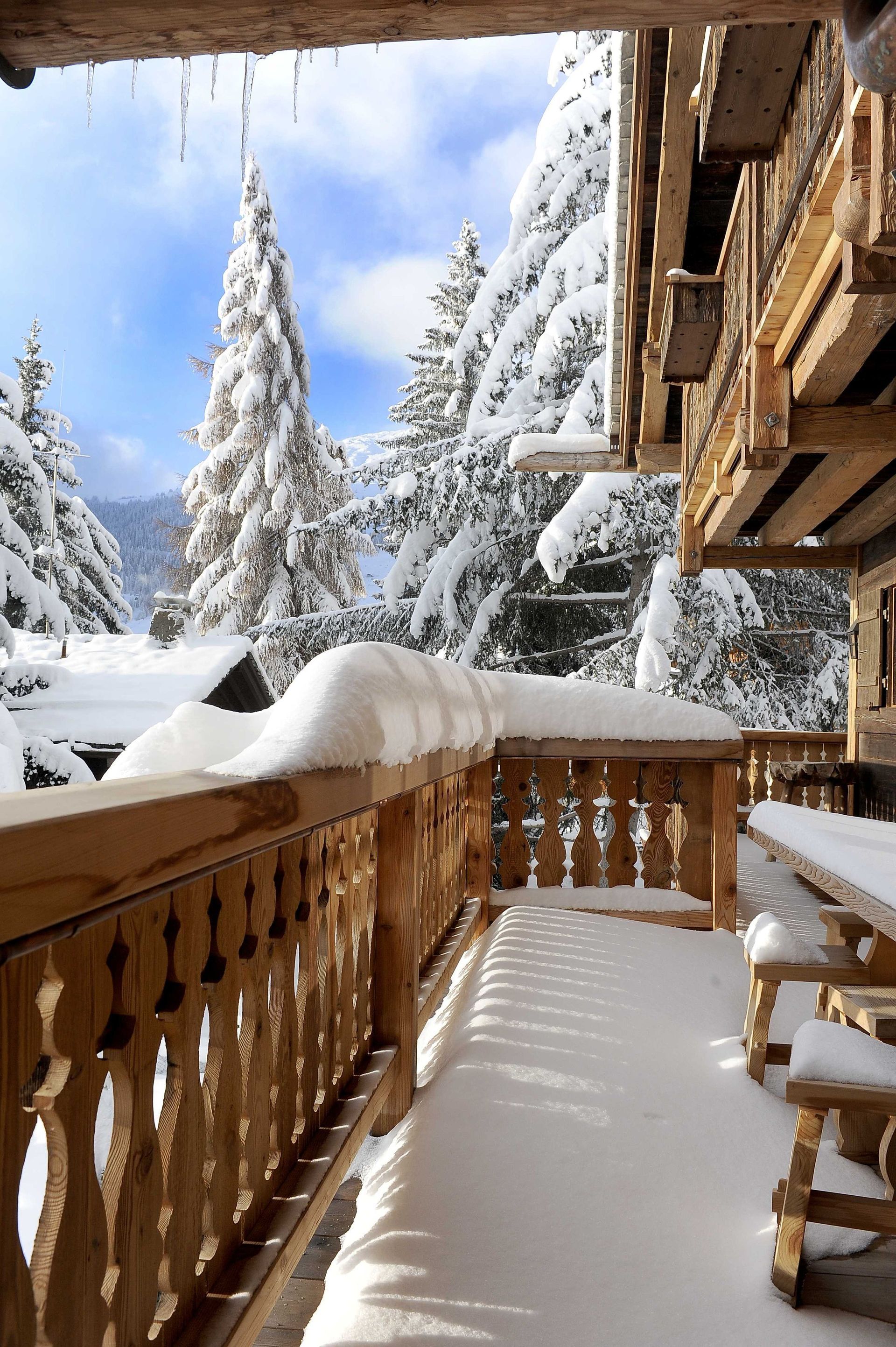 Charpente immeuble- Corthay Bois à Verbier