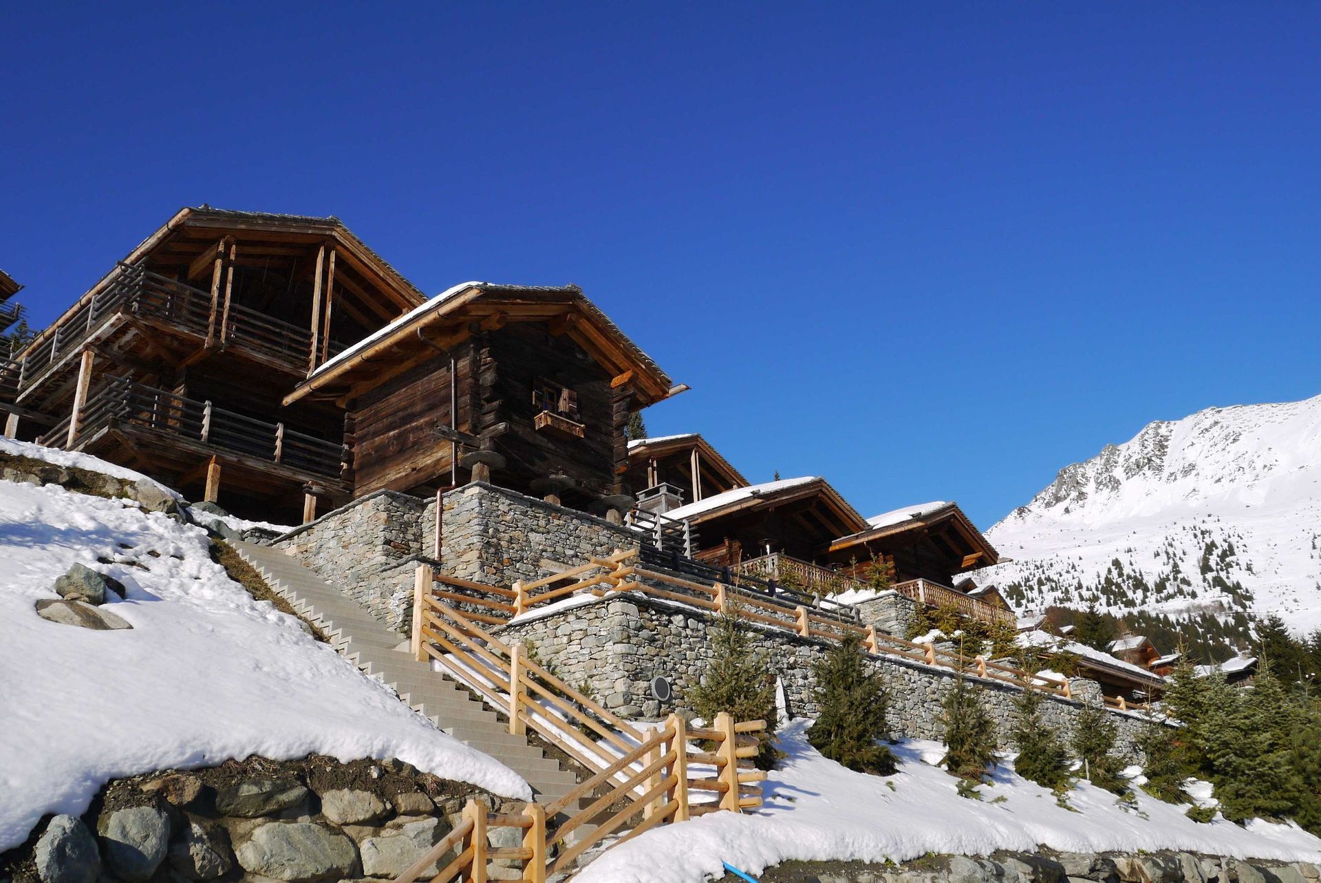 Charpente immeuble- Corthay Bois à Verbier