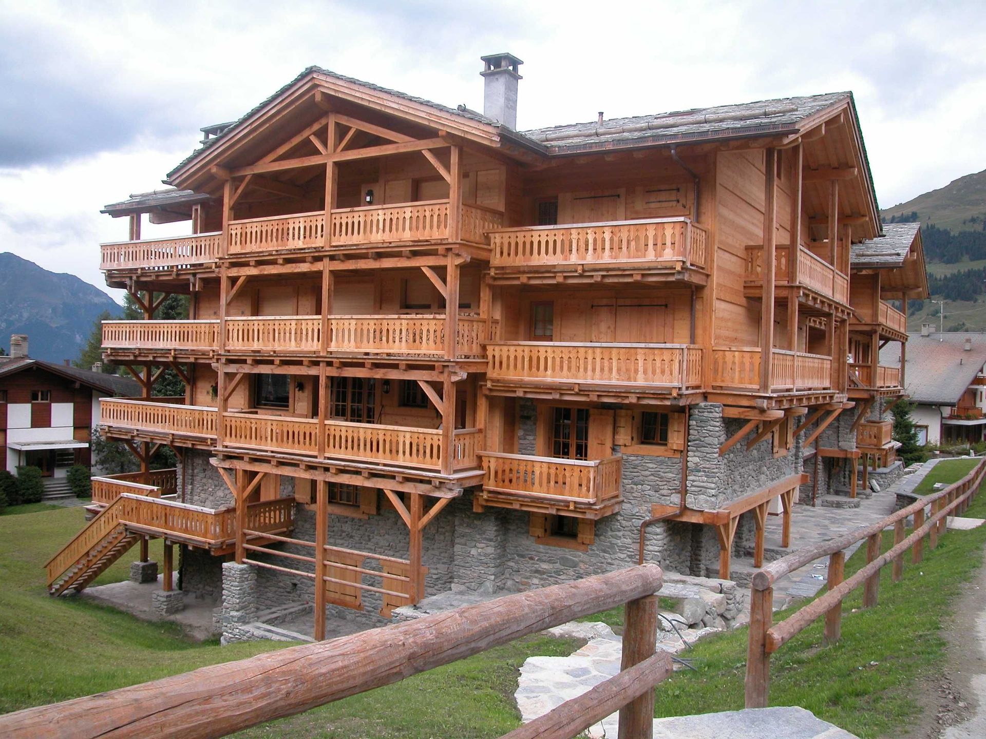 Charpente immeuble- Corthay Bois à Verbier