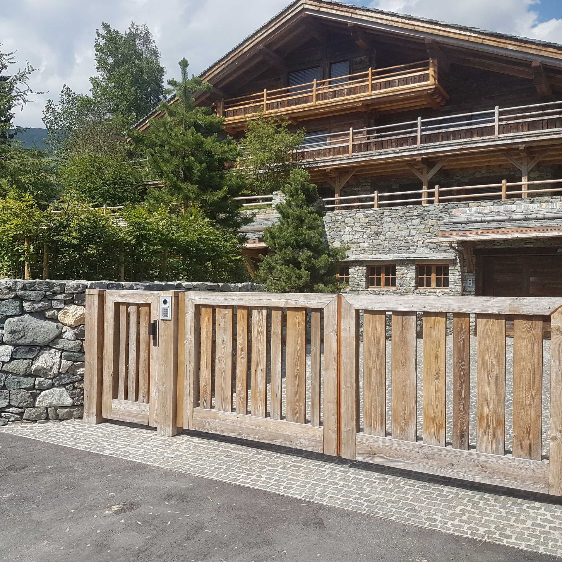 Charpente immeuble- Corthay Bois à Verbier