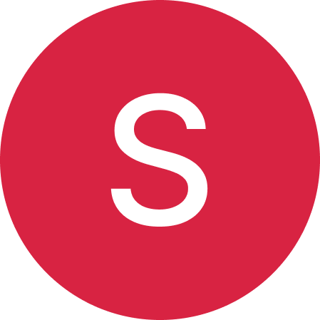 Lettre « S » blanche dans un cercle rouge.