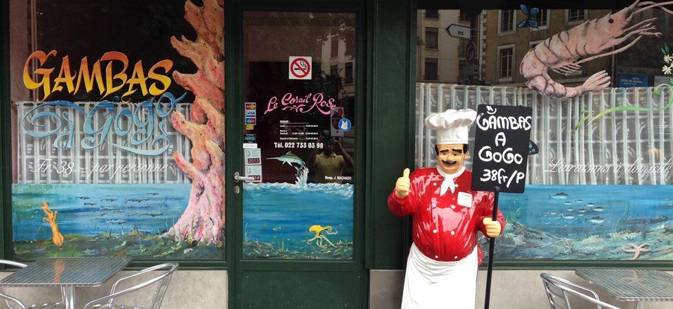 Le corail rose - genève - table
