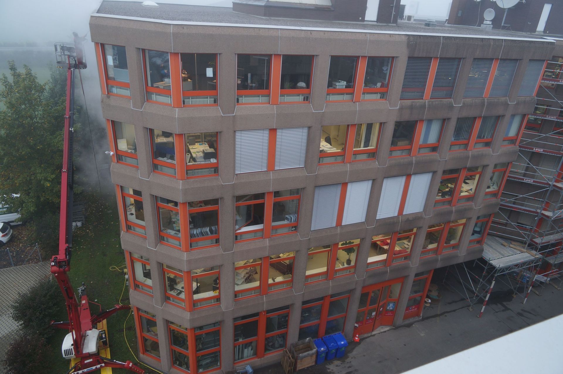 Reinigung der Fassade