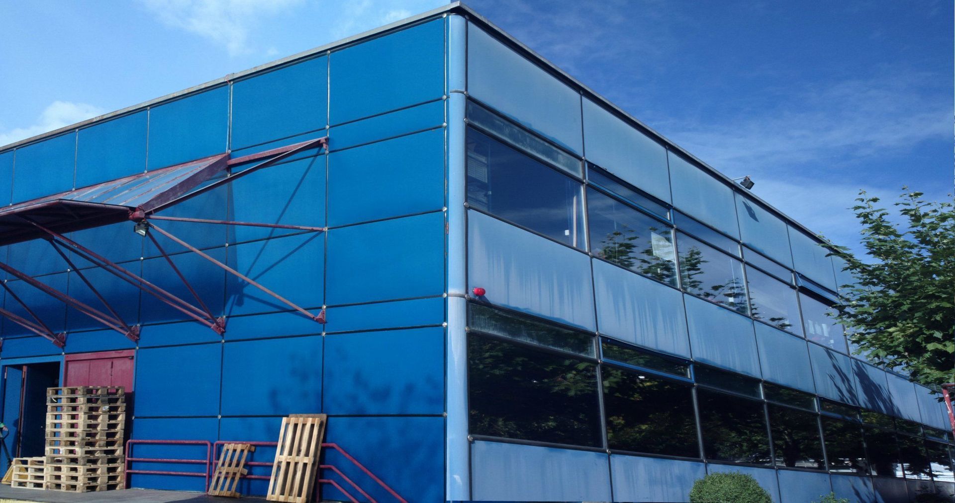 Reinigung der Fassade
