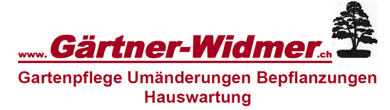 Logo | Gärtner Widmer | Gartenpflege, Gartenbau, Gartenunterhalt, Landschaftsgärtner | Würenlingen