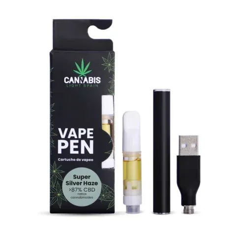 Kit de vaporizador: caja negra, vaporizador, cartucho, cargador. 