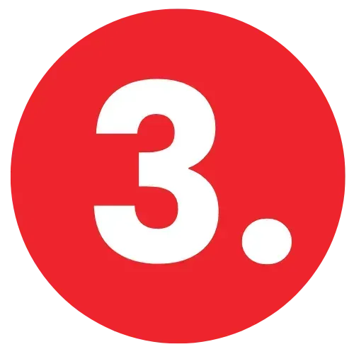 Círculo rojo con el número 