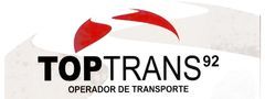 Logotipo de Toptrans92, operador de transporte. Presenta una flecha roja sobre texto negro en negrita.