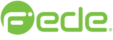 Logotipo verde con la palabra "fede". La "f" está dentro de un círculo.
