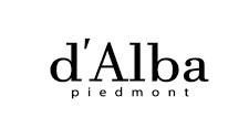 Logotipo de d'Alba Piedmont en texto negro sobre fondo blanco.