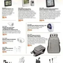 Un collage de varios artículos, incluida una mochila y un reloj.