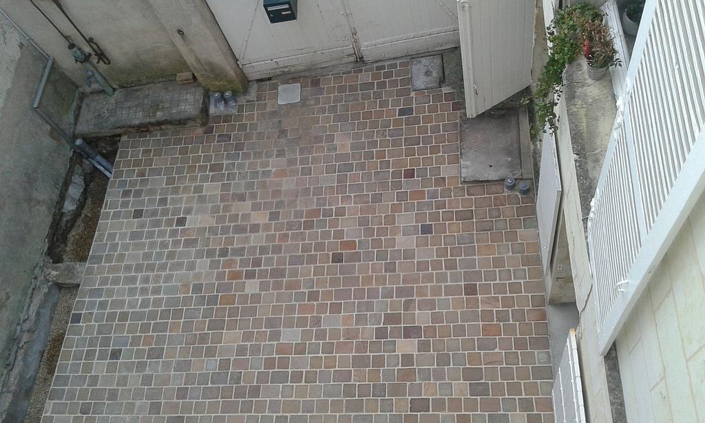 création cour pavée 03