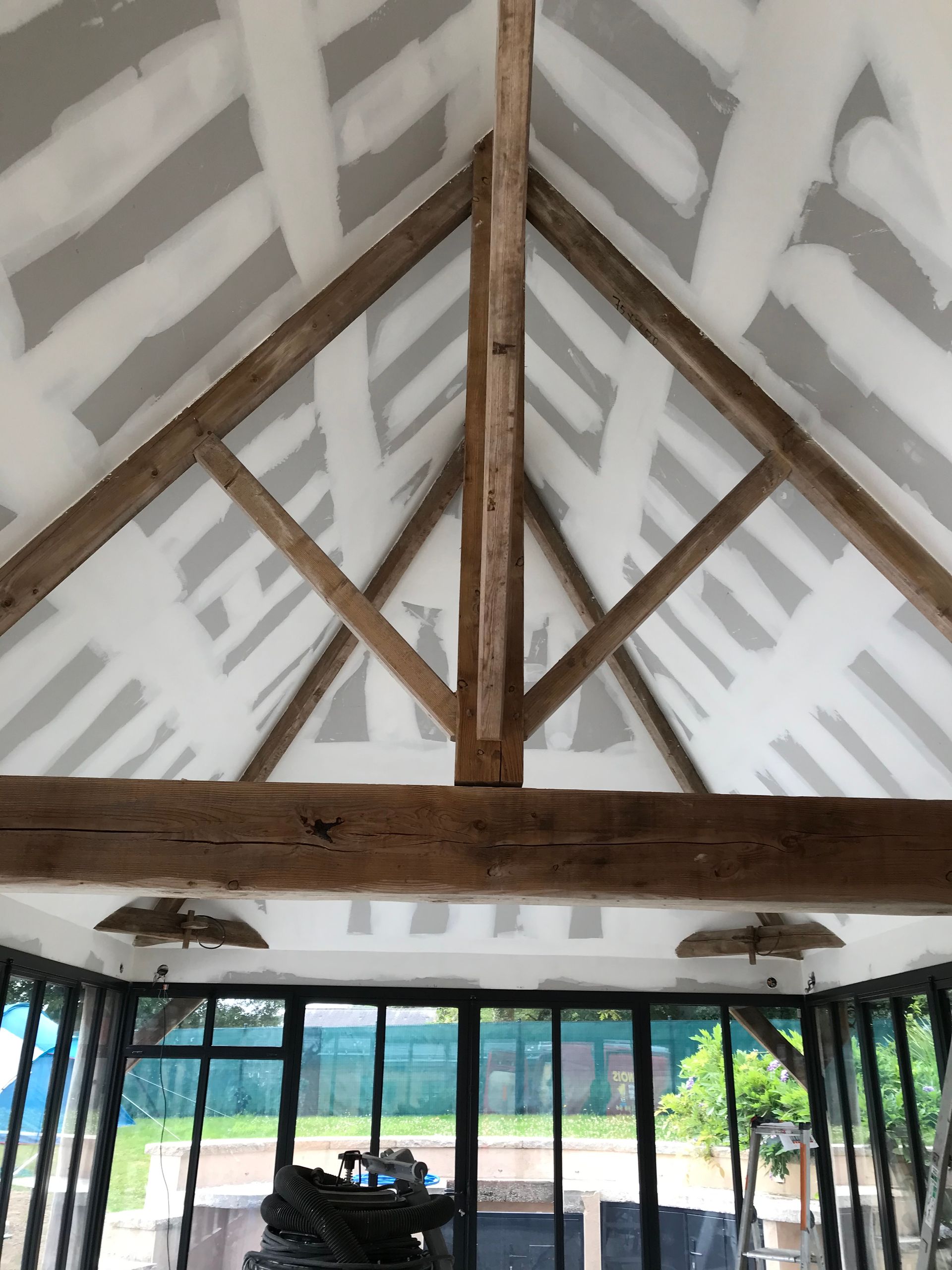 Utilisation de cloisons sèches pour l'aménagement des combles