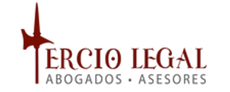Logotipo de Terico Legal. El texto es en color burdeos, con un icono de lanza. "ABOGADOS - ASESORES" debajo.