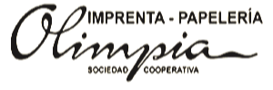 A black and white logo for olimpia sociedad cooperativa