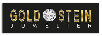 Ein Logo aus Gold und Stein mit einem Diamanten in der Mitte