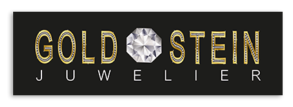 Ein schwarz-goldenes Logo für Goldsteinjuwelier
