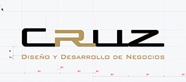 A logo for cruz design y desarrollo de negocios