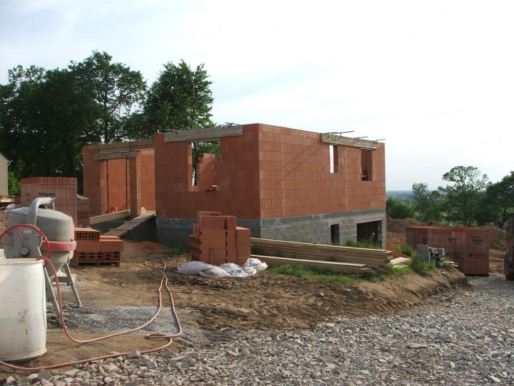 Construction de maison briques