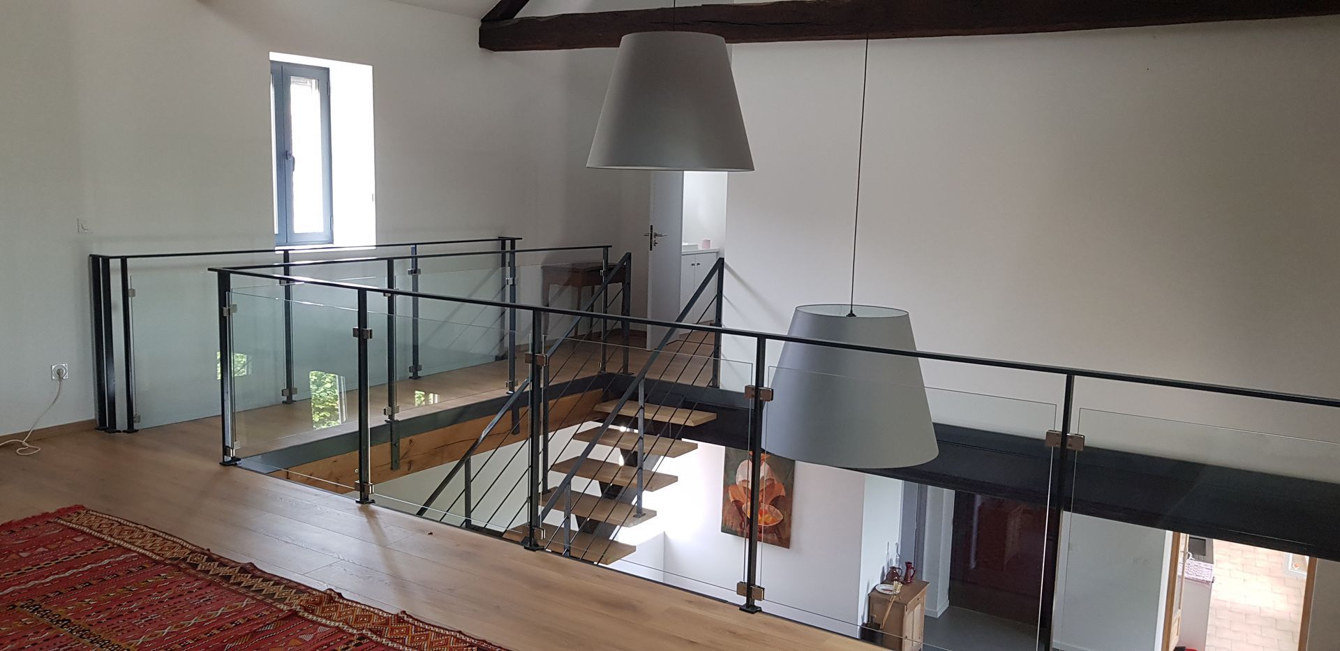 Étage ouvert sur le salon