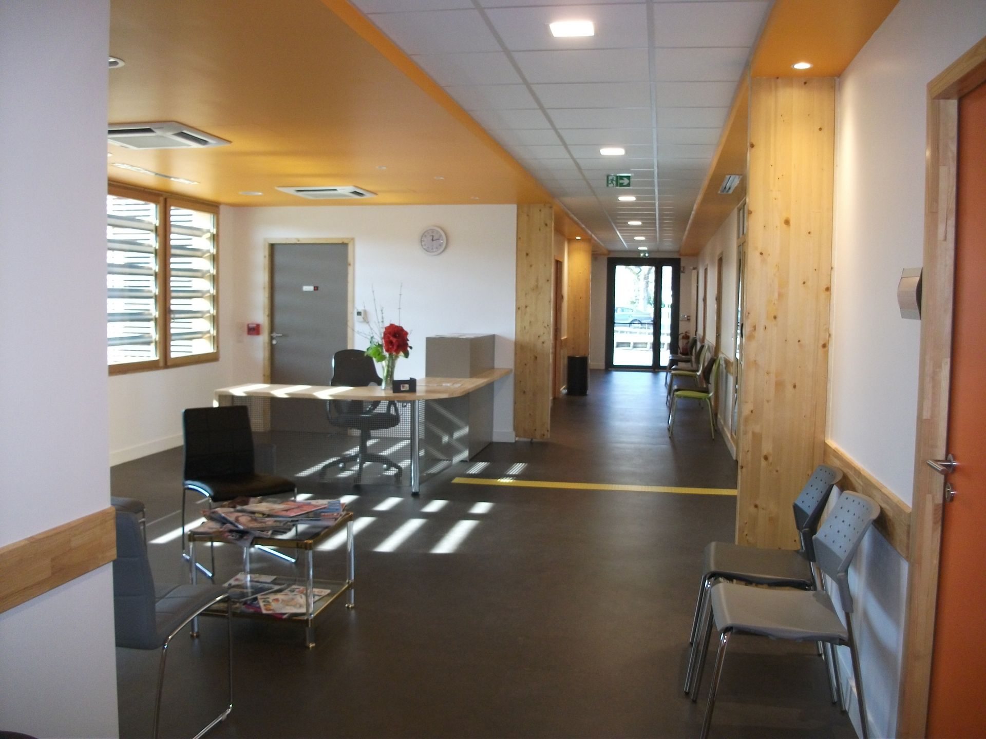 Locaux intérieurs de la maison médicale