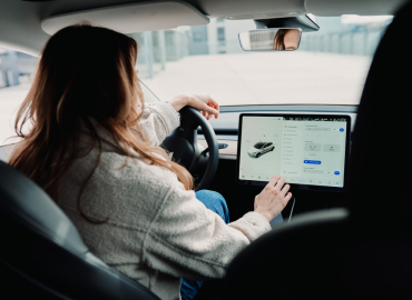 Fahrstunde im Auto