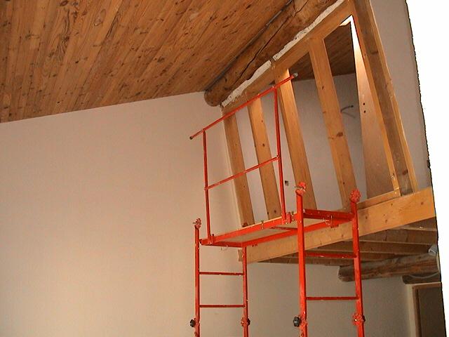 Rénovation en cours d'une mezzanine