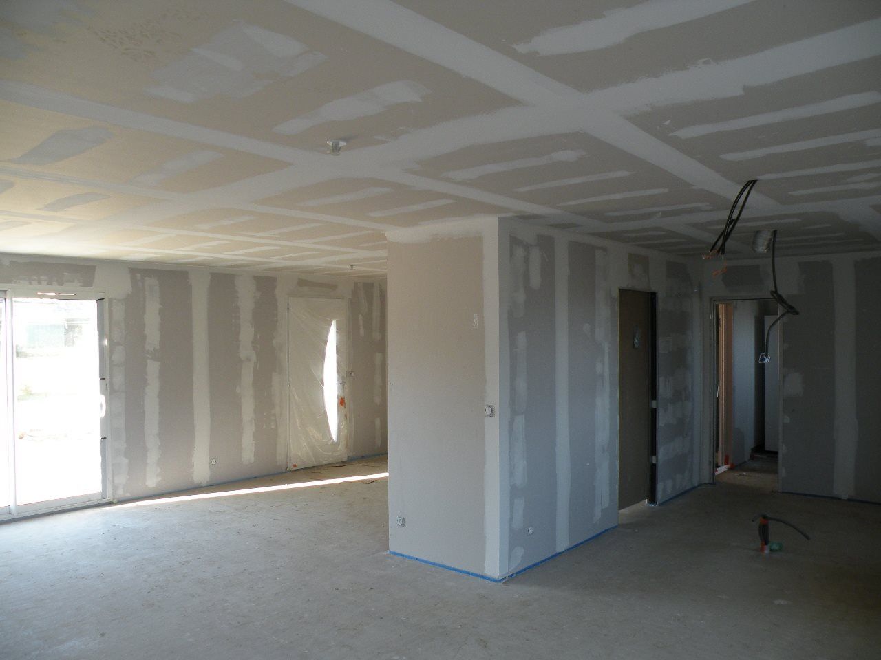 Construction d'une maison vue de l'intérieur - Art & Concept à Joigny