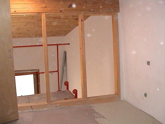 Création en bois d'une mezzanine