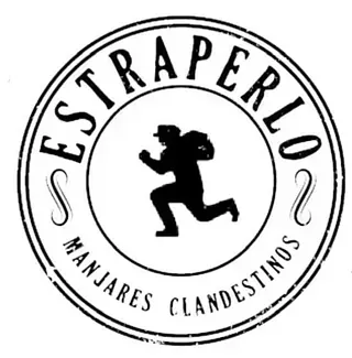 Logotipo: Silueta de una persona corriendo con una bolsa, dentro de un círculo con el texto 